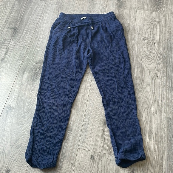 Molly Bracken 100% cotton Wrinkly Casual Chino Rolled Cropped cuffed pant . - Picture 6 of 6